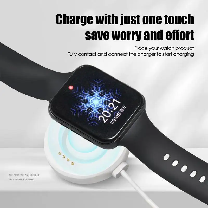 Orologio magnetico caricabatterie rapido adattatore magnetico per orologio intelligente accessori per Smartwatch per l'home Office viaggiare in palestra dormitorio