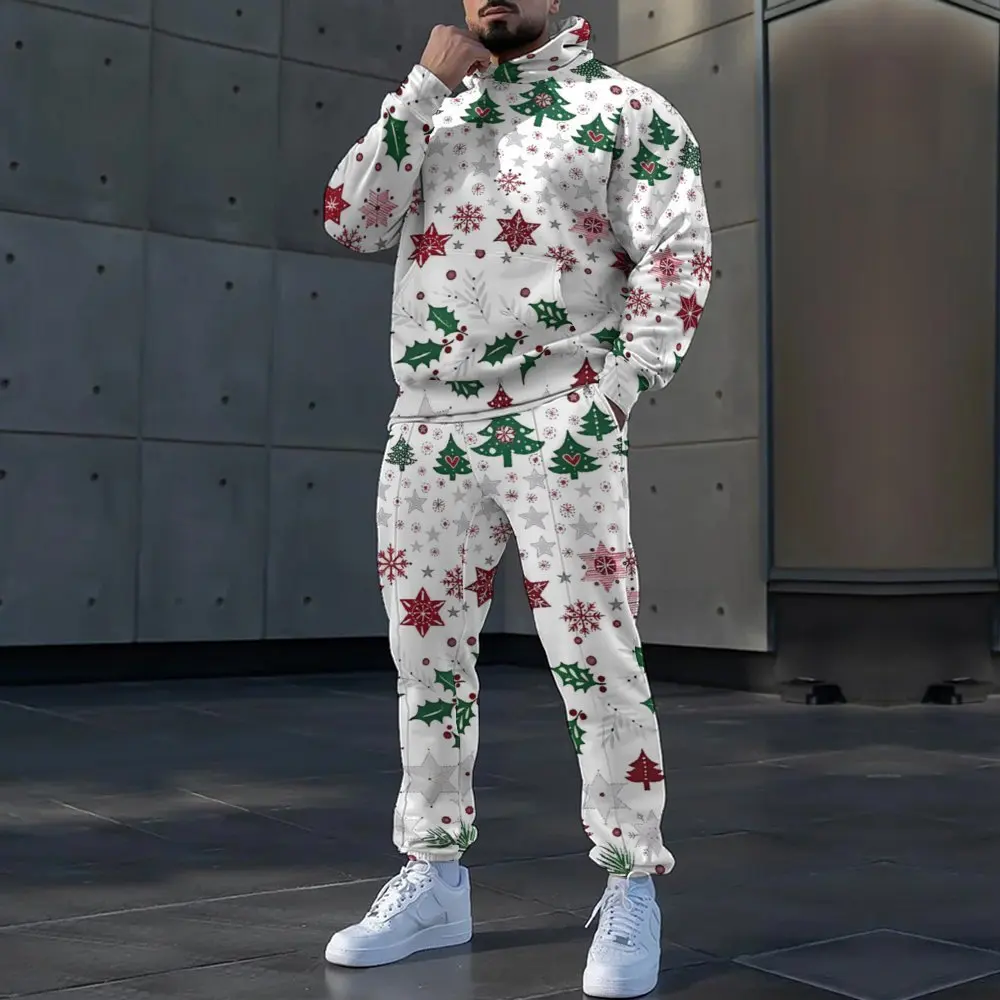 

3D Christmas Printed Hoodie + Pants Suit Cool Men/Women 2 Pcs Sportwear Tracksuit Set Autumn and Winter Men's Clothing