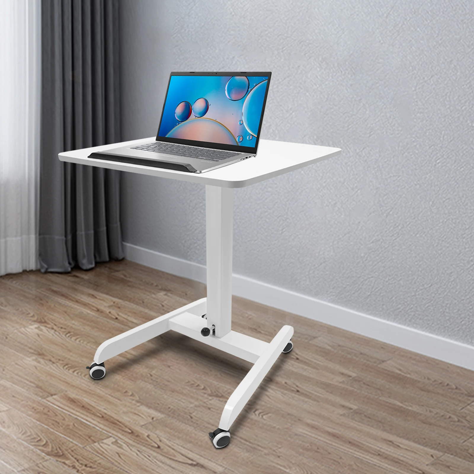 

Stand up Pedal Lift Table, Mobile Stand up Table, Stand up Table with Tilted Tabletop, Adjustable Angles of 10 °, 20 °, 30 °