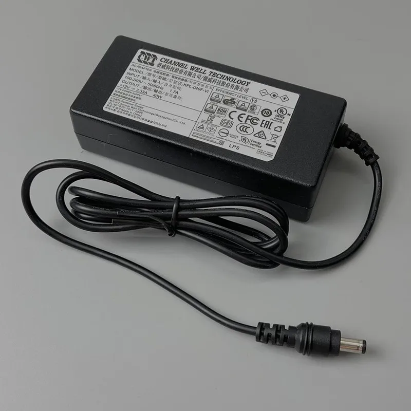 Genuine CWT KPL-040F-VI AC Adapter Charger For HIKVISION 7808HGH 7816HGH Video Recorder Adaptor KPL-040F 12V 3.33A 40W 5.5x2.1mm