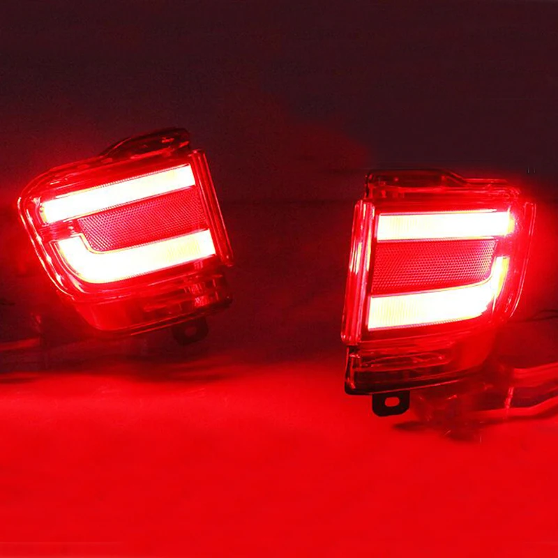 

LED Bumper Reflector Lights for Toyota Land Cruiser 200 FJ200 LC200 Function as Tail, Brake Rear Fog Lamps and Turn Signal Light