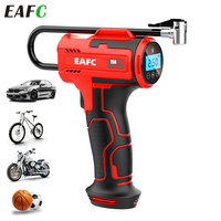 EAFC 150PSI Wireless Car Air Pump Electric Portable Compressor Tire Inflator Pump for Motorcycle Bicycle AUTO Tyre Balls