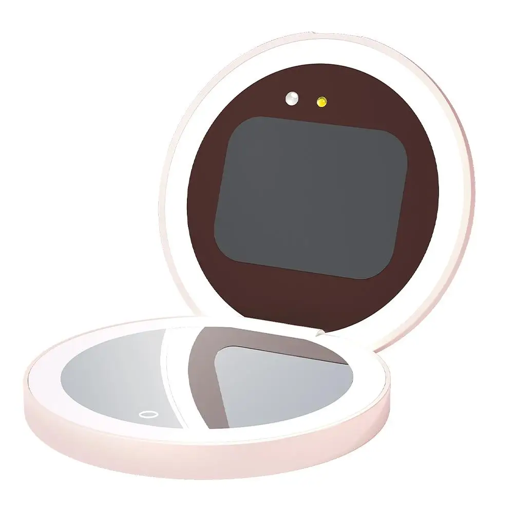 Cámara de prueba de protección solar Uv de 2,8 pulgadas, espejo de maquillaje Led, belleza, detección recargable, protector solar con eliminación de espejo, maquillaje F2u9