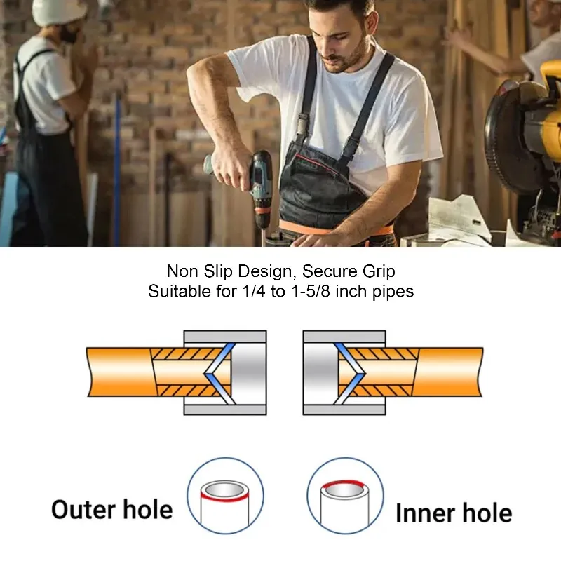 Copper Pipe Burr Chamfer Mold Internal and External Trimmer Air Conditioning Pipe Mouth Stainless Steel Scraper Pipe Reamer Tool