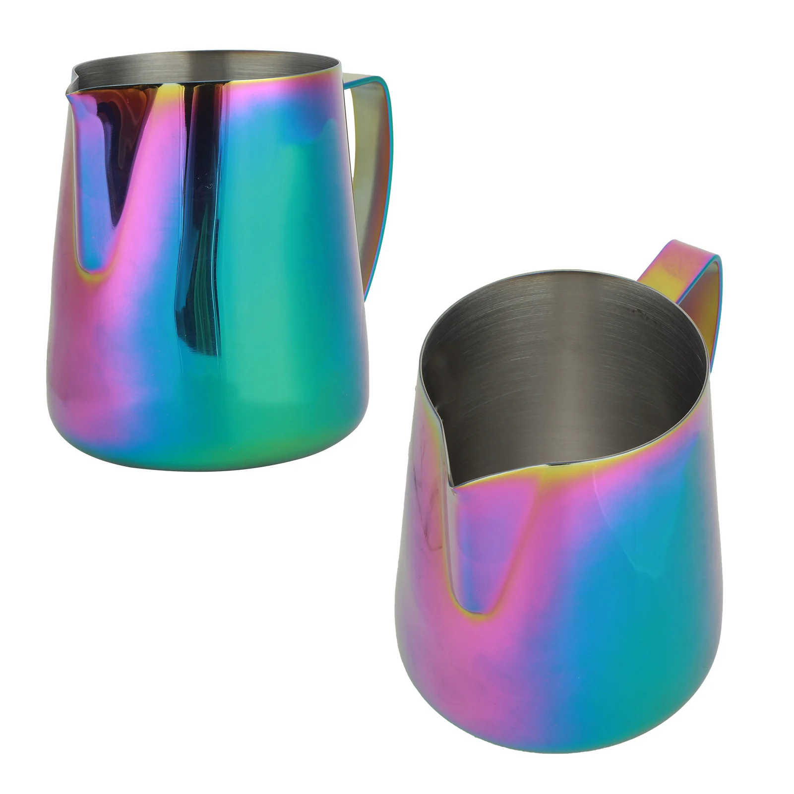 

Coffee Accessories Colorful Thicken Stainless Steel Coffee Milk Frothing Cup Pitcher Jug for Home Coffee Art Frothing Cup