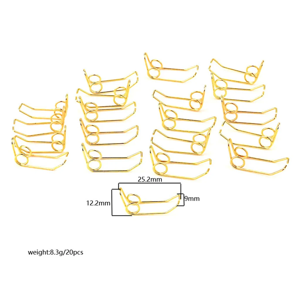 

20pcs 25.2Mm Water Key Spit Valve Springs Golden Metal Trumpet Valves Springs Replacement Durable Lightweight Instrument Repair