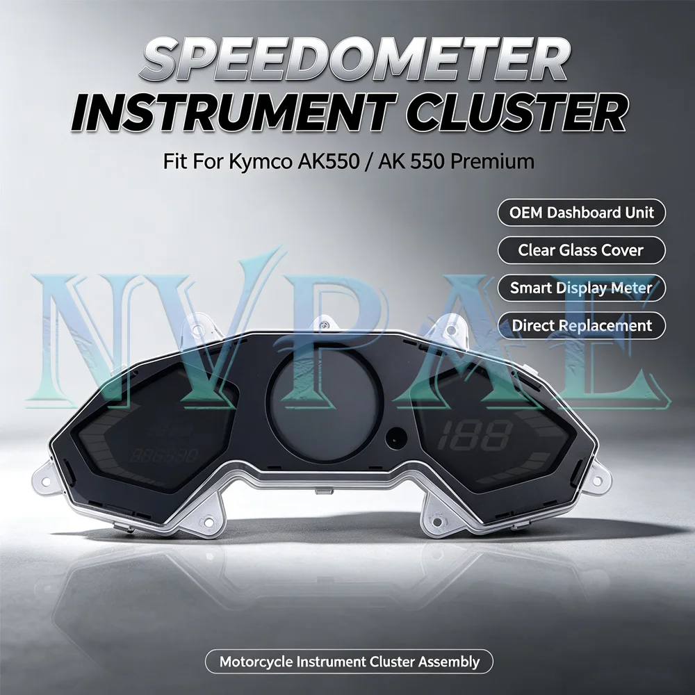 For Kymco AK550 AK 550 Premium Speedometer Instrument Cluster Dashboard Unit Clear Glass Cover Smart Display Meter Instrument