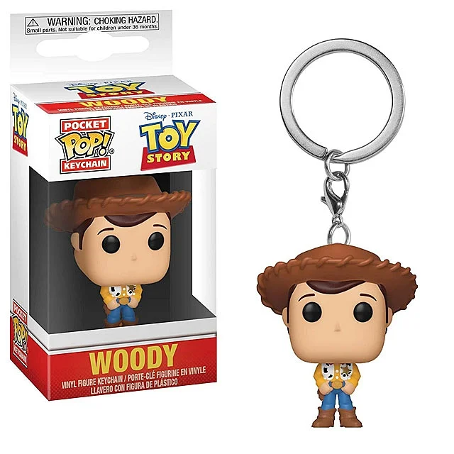 Funko POP Toy Story 4 Forky Slinky Dog Woody Buzz Lightyear Alien Keychain Action Figure Collection Model Toys for Children Gift view 2