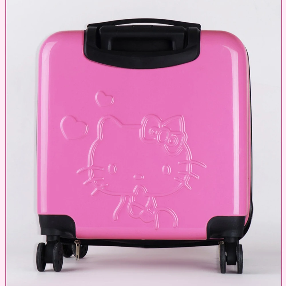 20 Inches Sanrioed Hellokitty New Children\'s Luggage Box Girls Princess Trolley Case Student Lightweight Cartoon Mini Suitcasez