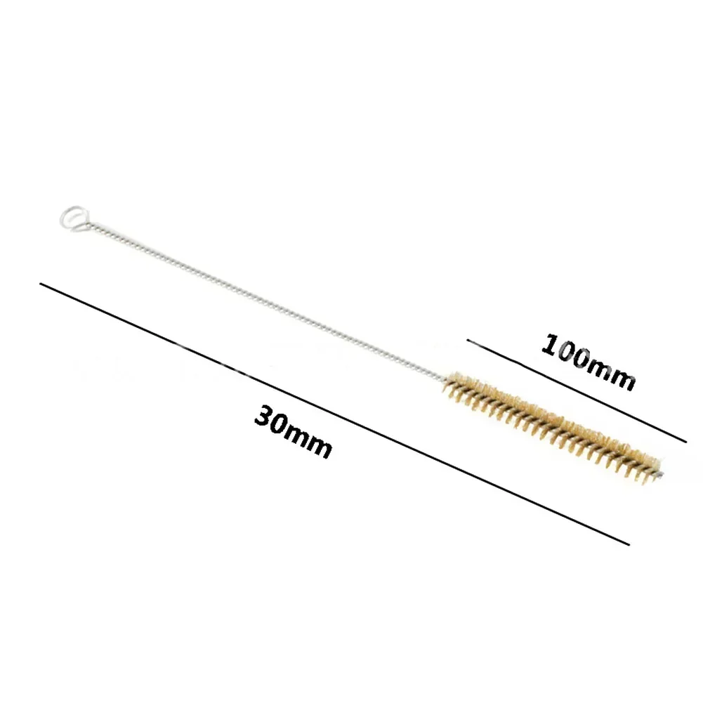 5/10pcs Cleaning Brushes Set Stainless Steel Brass Cylinder Wire Tube Pipe Cleaning Brush Paint Spray Guns Cleaning Brush