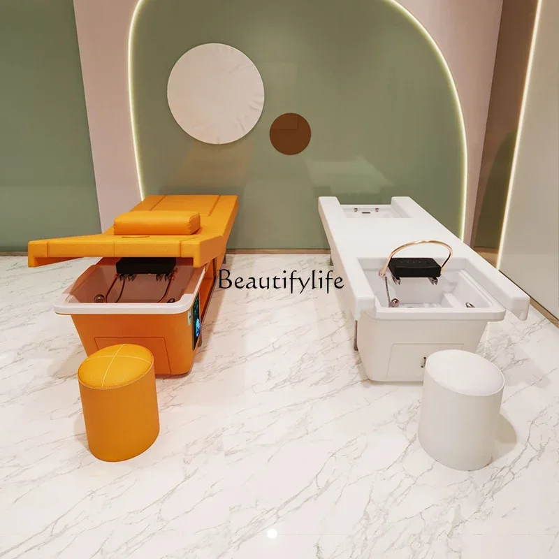 

06Thai Constant Temperature Water Circulation Shampoo Chair Barber Shop Massage Fumigation Pedicure