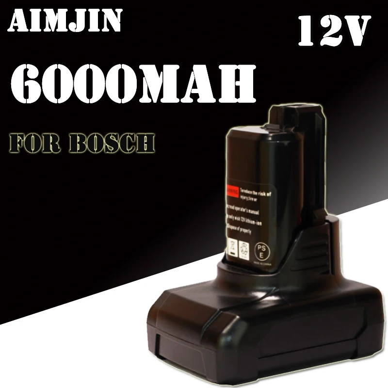 

for 12V Bosch 6.0Ah Li-ion BAT420 Replacement Battery for Bosch BAT411 BAT412 BAT413 BAT414 10.8V Battery Cordless Power Tools