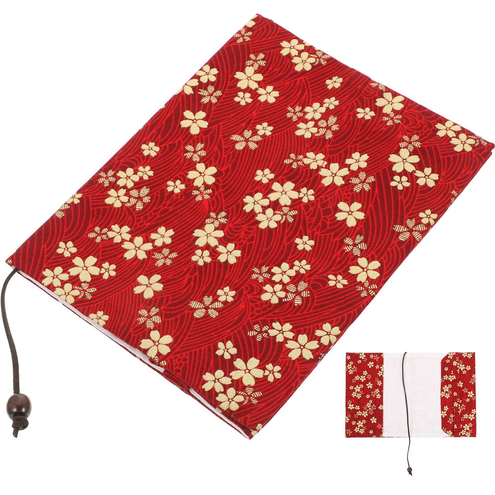 

Heat Transfer Gold Flower Book Cover Cloth Hand-Made Stylish Protective Sleeve Book Protector for School Student Reading Decor
