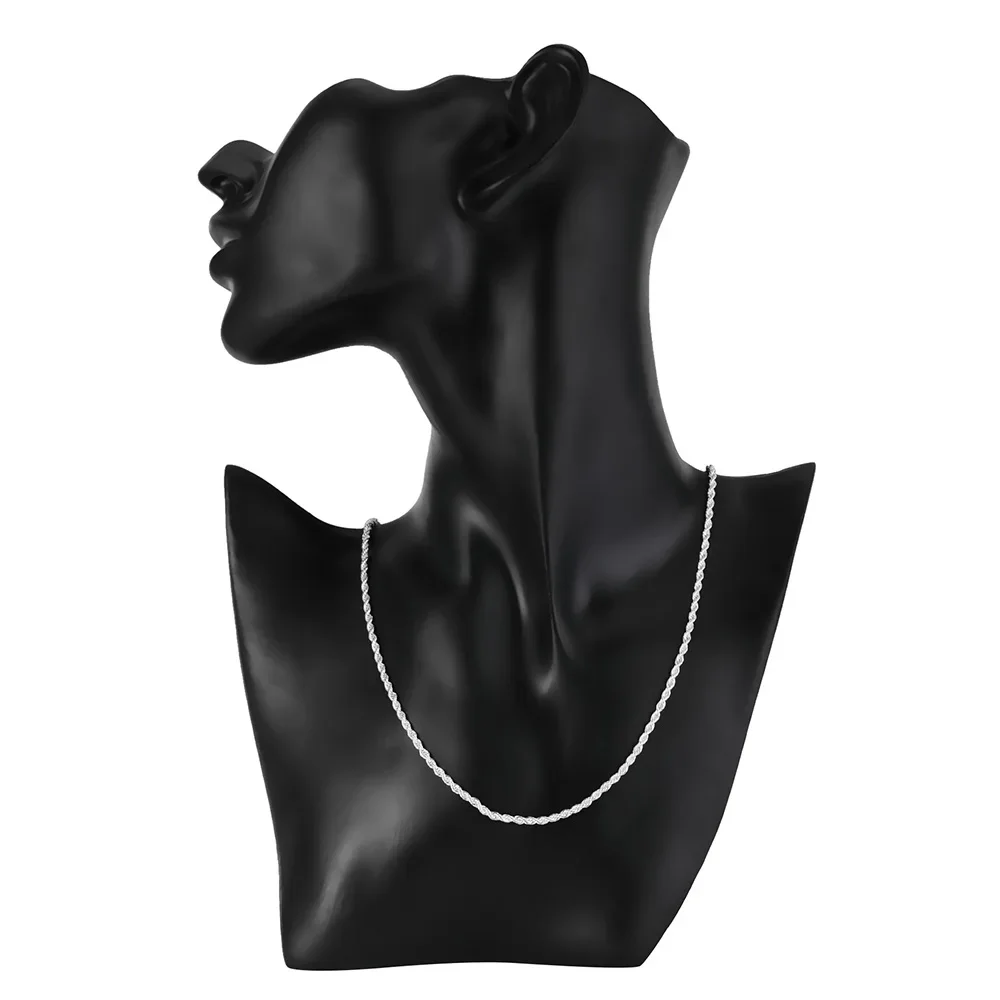 925 Sterling Silver 2MM Twist Chain Necklace For Woman 16-30 Inches Fashion Designer Party Wedding Charm Jewelry Fine Gifts