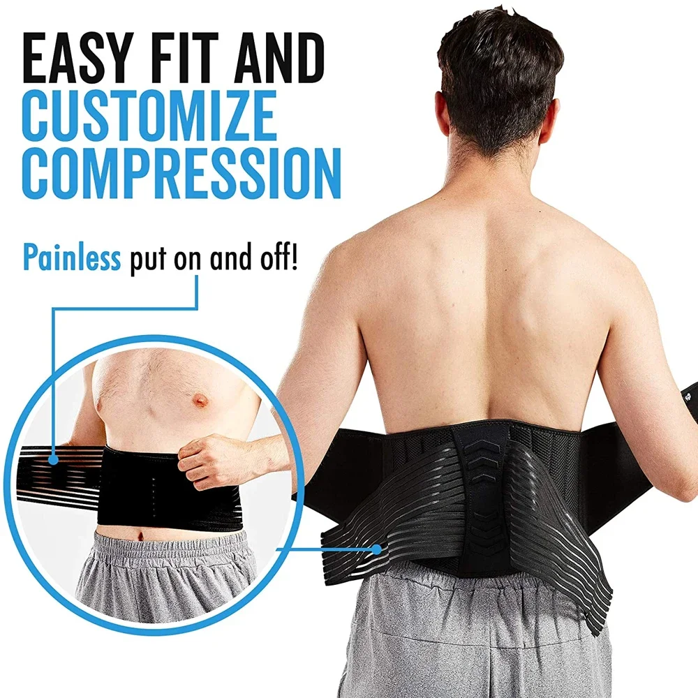 Back Braces for Lower Back Pain Relief, Sciatica, Scoliosis and Herniated Disc, Breathable Back Support Belt for Women & Men