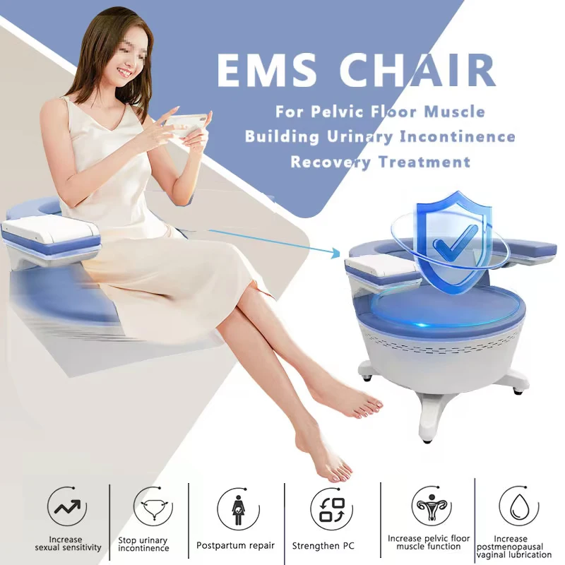 Electromagnetic EMS Chair for Pelvic Floor Muscle Stimulation Non-exercise Kegel Exercise Urinary Leakage Treatment 14 Tesla