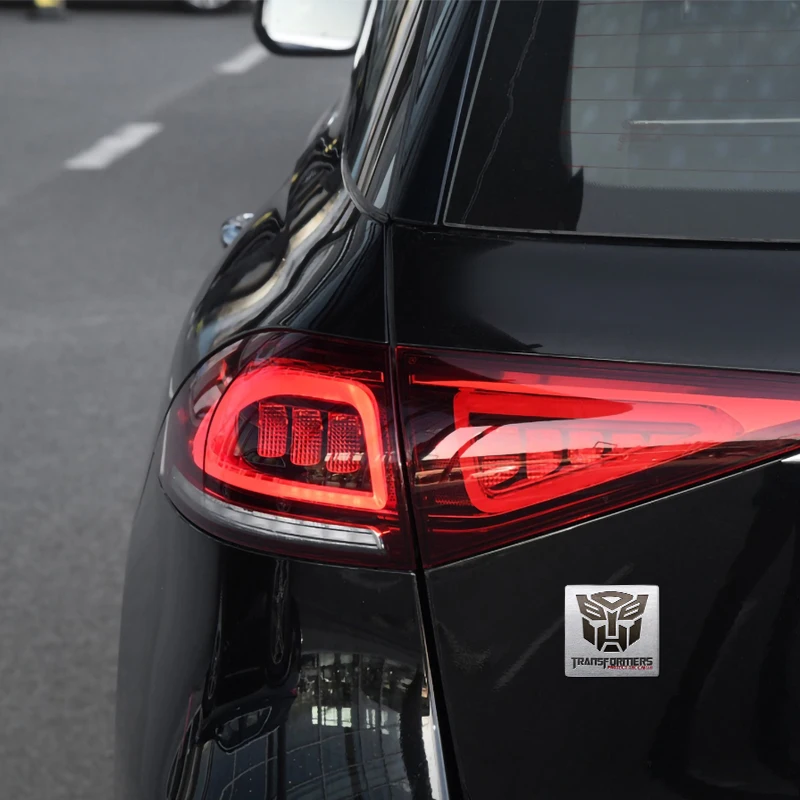 Car Styling 3D Aluminum Autobots Logo Transformers Badge Emblem Auto Decoration Body Stickers Decals Motorcycle Car Accessories