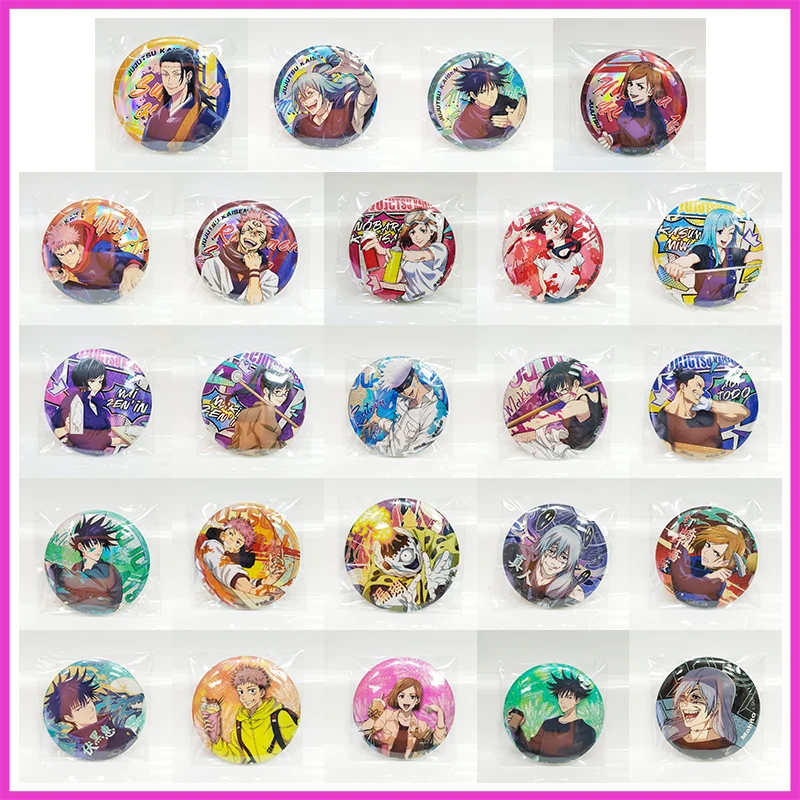 Anime Jujutsu Kaisen Rare Refraction Game Collection Badge Geto Suguru Fushiguro Megumi Itadori Yuji Toys for Boys Birthday Gift