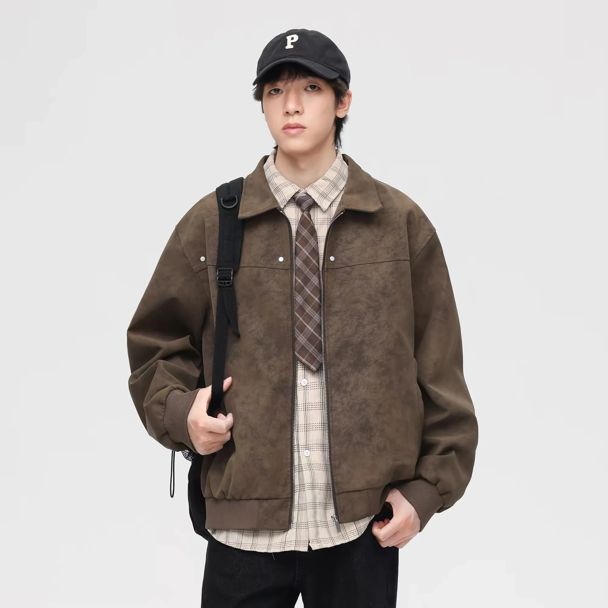 

Mens et Coat Oversize Denim Jeans Vintage Blue Western Cowboy Casual Streetwear Boy Youth Spring Autumn Fashion Ins