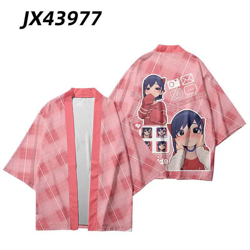 

MiSide Mita Cosplay Kimonos Haori Japanese Kimono Cardigan Shirt Blouse Summer Yukata Short Sleeve Plus Size Drop Ship
