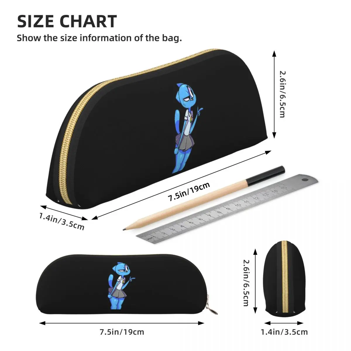نيكول غامبول واترسون مقلمة حامل قلم تخزين لوازم مكتبية سعة كبيرة صندوق القلم حقيبة أقلام رصاص لهدايا صبي فتاة