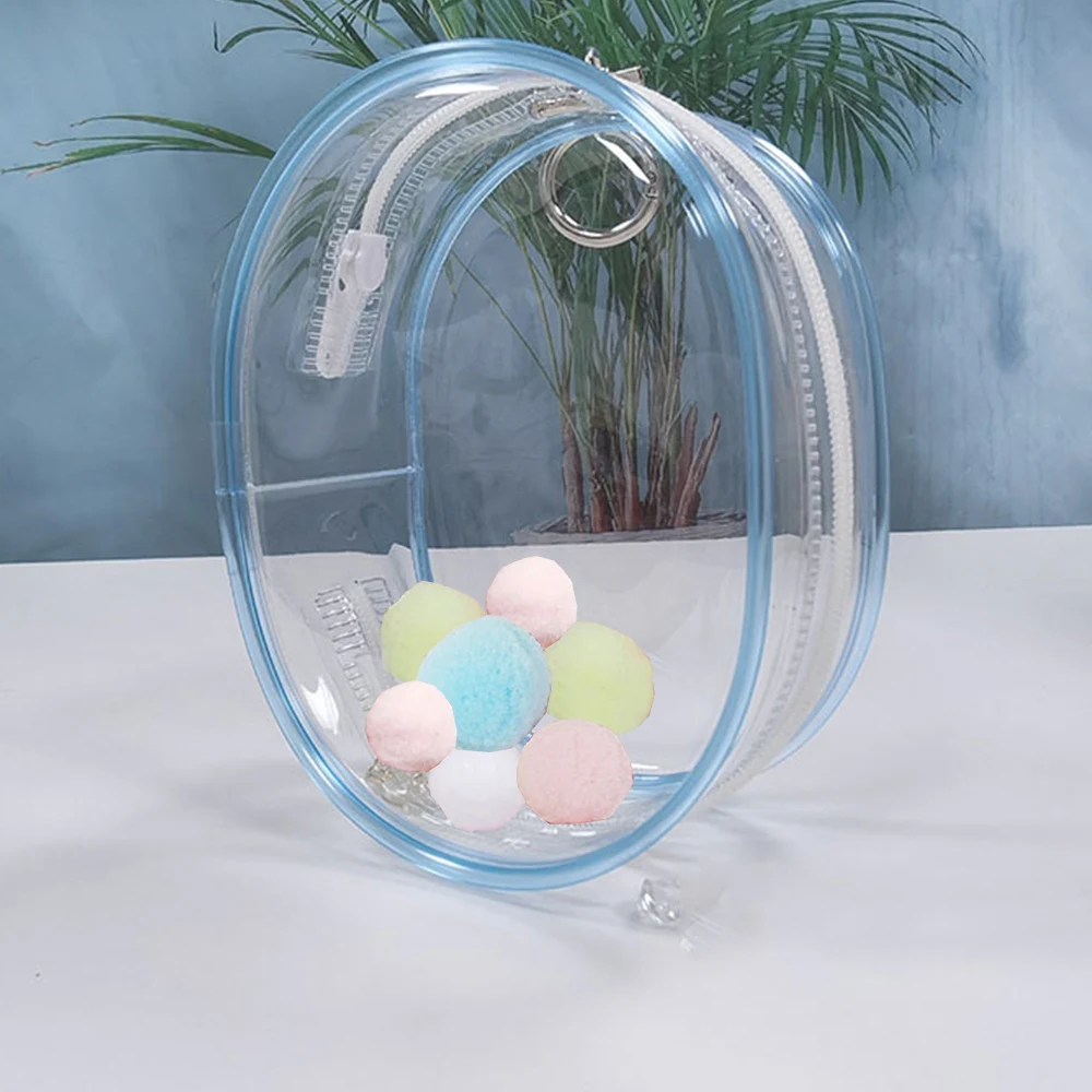 S Bubble Clear Walking Baby Bag Showcase PVC Transparent Dust Storage Baby Bag Closed Blind Box Walking Capsule Bag Accessories