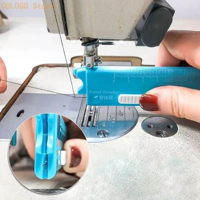 Clothing Care Needle Aid with Lens Window and Threading Guide D0LD