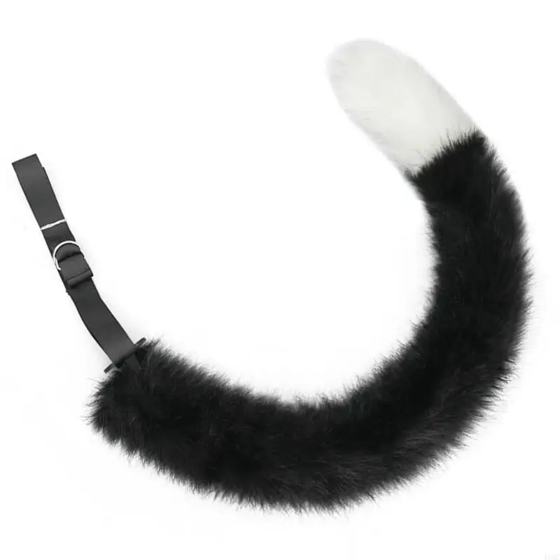 2025 New 1/2Pc Animal Cats Ears Headband and Faux Furs Cats Tail Cosplay Cats Costumes