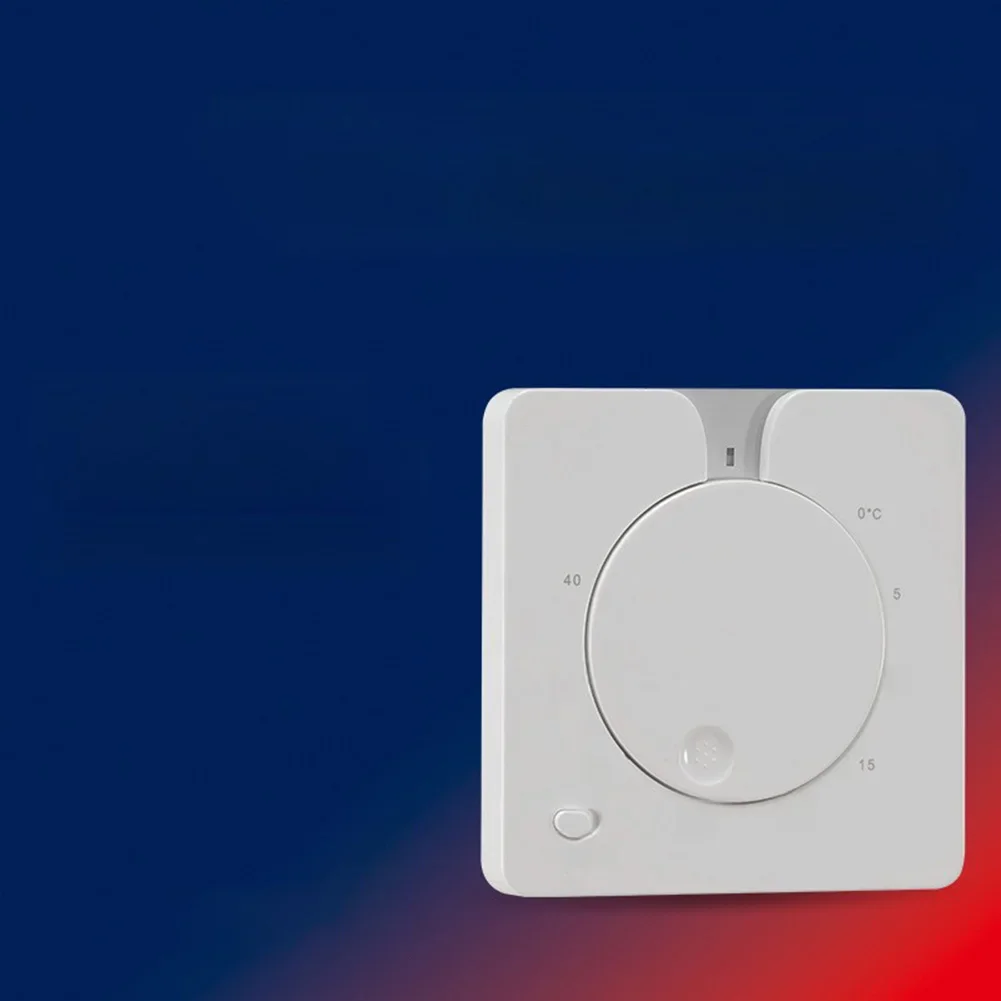 

Thermostat for Electric Floor Heating 16A Temperature Control Switch 5 to 40 Celsius with Wall Mount Design and LED Light