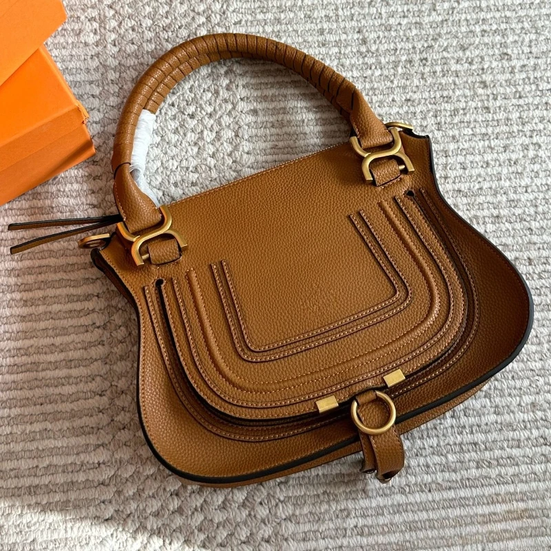 

Womens Top Handle Bags Vintage Saddle Bag Luxury Leather Handbag for Daily Use Casual Outings and Perfect Gift Idea