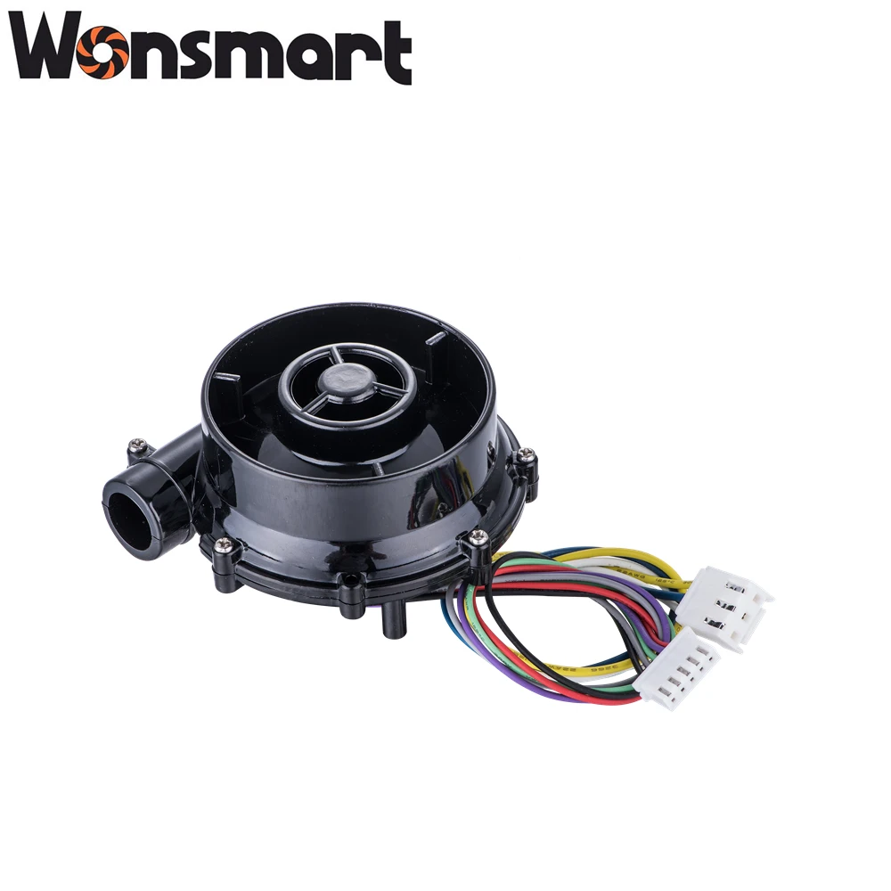 Kipas Blower Tanpa Sikat DC 24V Diameter 70mm Tekanan 6.5kPa Aliran Udara 25.5m3/jam Baling-baling Plastik OEM Didukung untuk Mesin Bantalan Udara