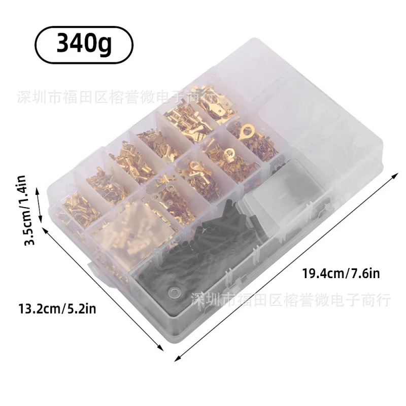 Gold/Silver 270/315/1050PCS 2.8/4.8/6.3MM Cold Pressed Hook Switch Inserts Terminal