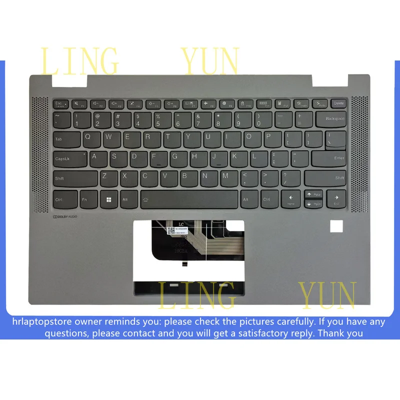 Z+   New For Lenovo Ideapad Flex 5-14IIL05   Upper Case Palmrest Cover with keyboard
