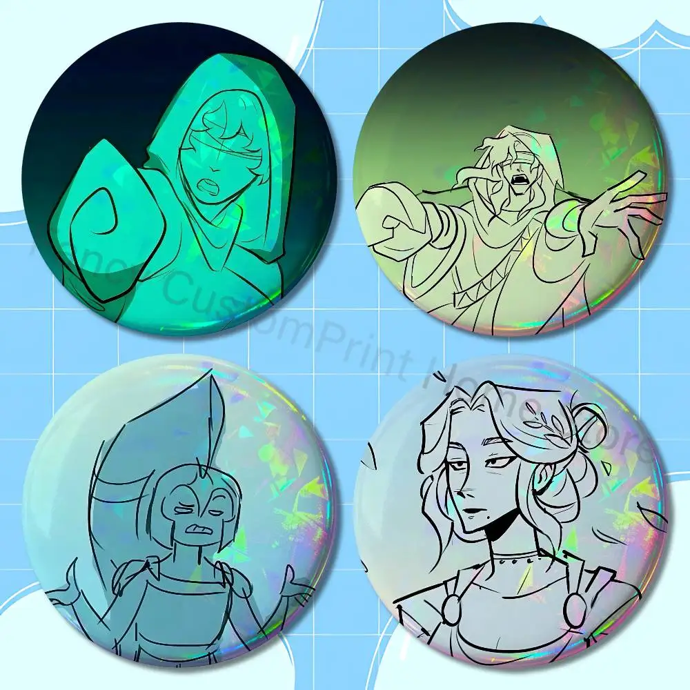 E-Epic the Musical 32mm 58mm 75mm 44mm 25mm Anime Badges Brooches DIY Pins Decorations Birthday Gifts