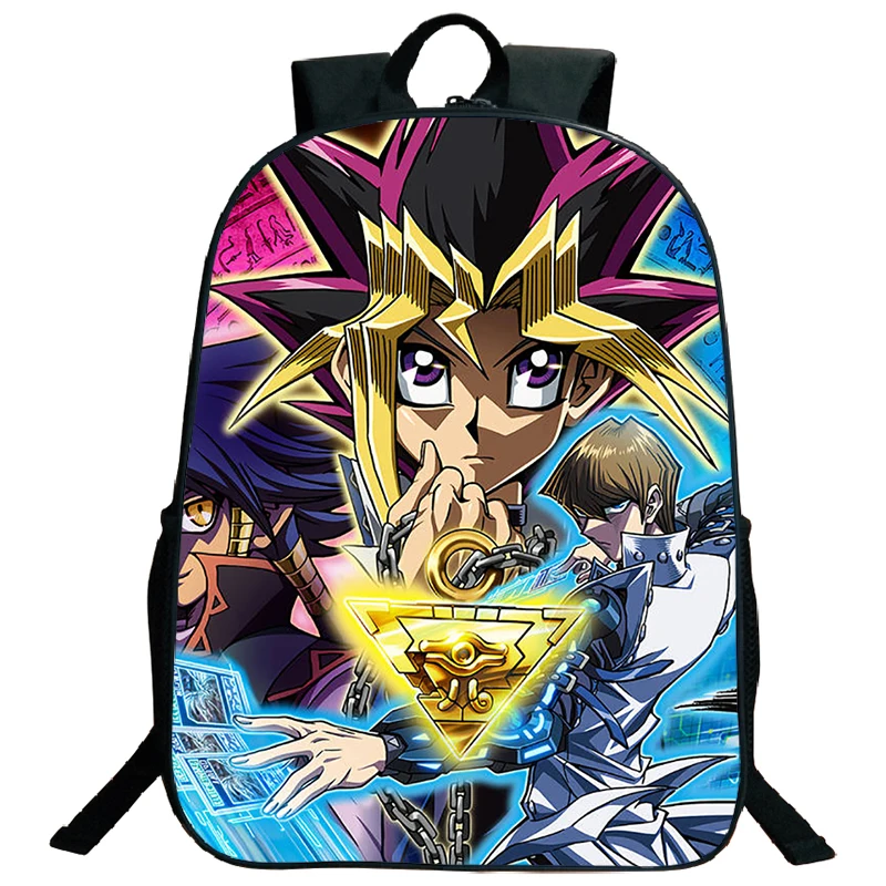 16 Zoll yu-gi-oh! Rucksack Cartoon Schult aschen Studenten reisen Bücher tasche wasserdicht Kinder Mochila große Kapazität Laptop Rucksack