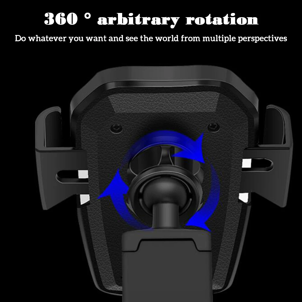 차량용 무선 충전기 자동 마운트 폰 스탠드, 아이폰 14, 13, 12, X, 삼성, 샤오미, 10W 고속 충전 거치대