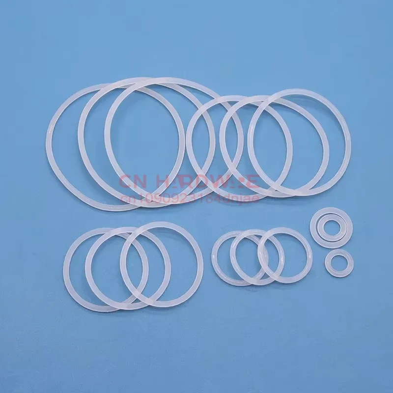 White Silicon Ring Silicone/VMQ O ring OD52/55/56/58/60/65/70/75/80/85/90/95/100*2.5mm Thickness Rubber O-Ring Seal Gaskets