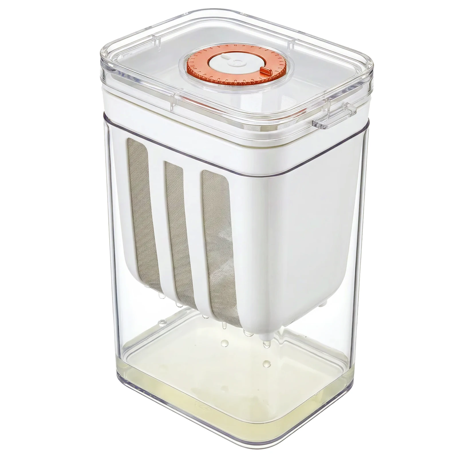 Colador de Yogur Reutilizable de 1100 ml, Filtro Multiusos para Yogur, Separador de Suero con Malla Fina de Acero Inoxidable para Queso