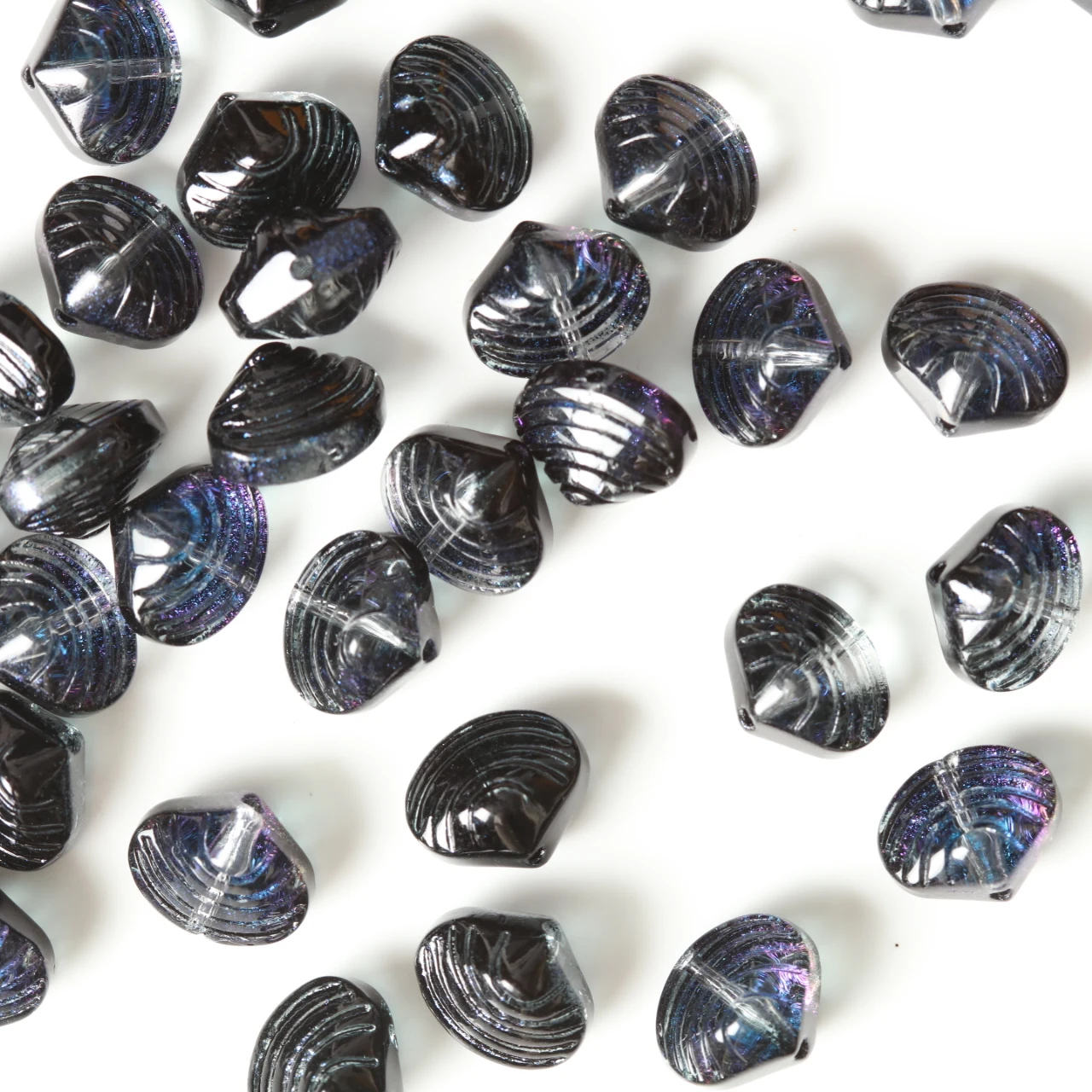 34 Pcs Mixed Shape Starfish /Shell/ Small Fish Glass Loose Beads DIY Making Earing Necklace Jewelry Accessories