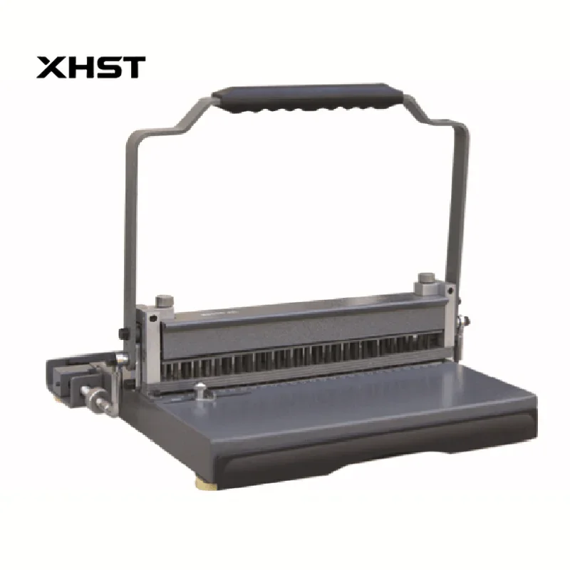 Small Metal Spiral Wire Binding Machine WD-0608R Professional Desktop Manual Paper Puncher and Binder for Office School