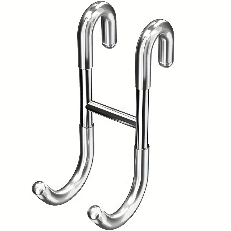 Stainless Steel Towel Hook Robe Hook Heavy-Duty Hanger For Towels Bathroom Partition Hook Multi-Purpose For Bathroom Accessory