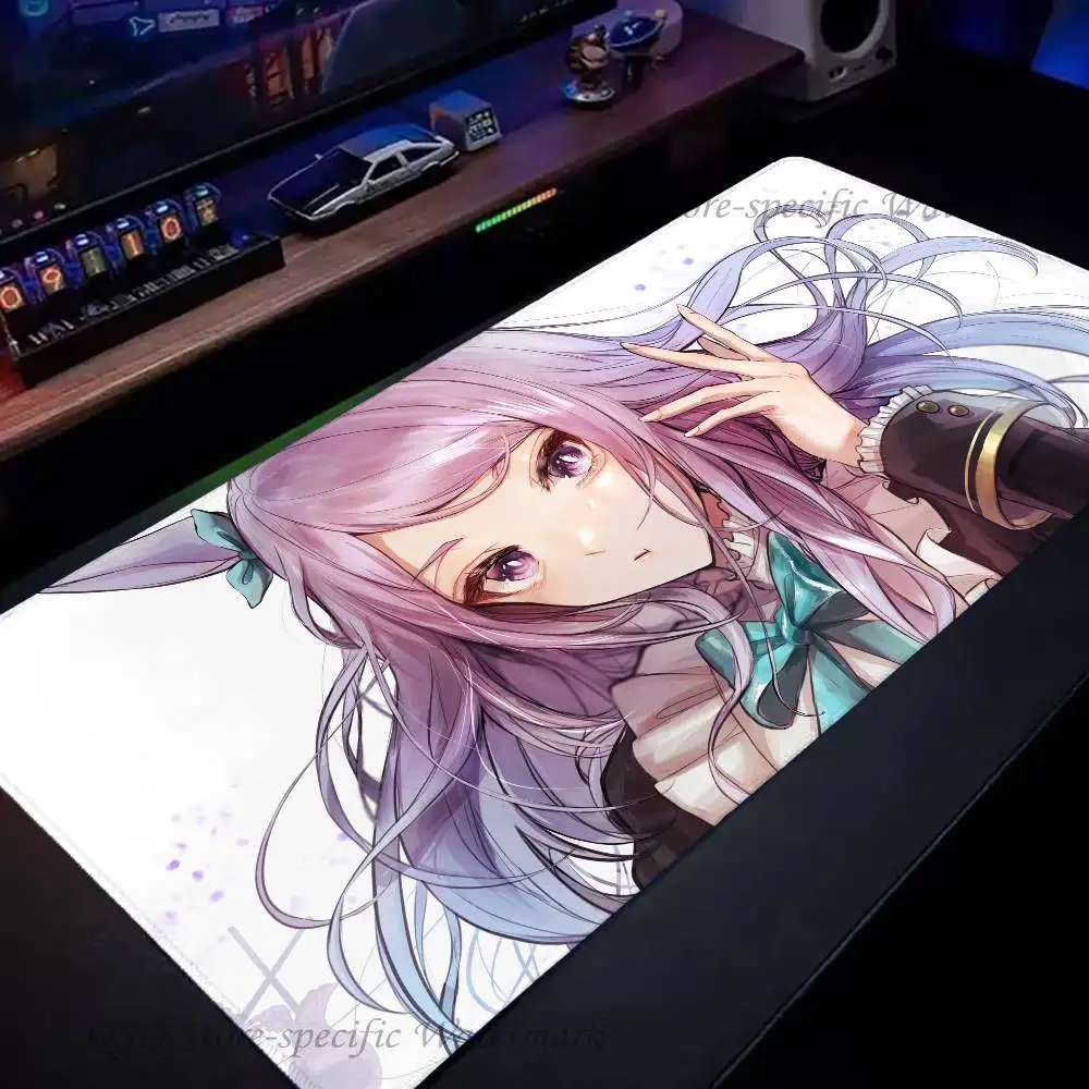Mejiro Mcqueen Uma M-musume Anime Mousepad Non-slip Suitable For Office Computers Laptops E-sports Game Desk Mats XXL Keyboard