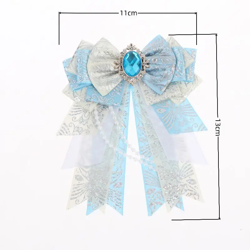 1 Stück DIY handgefertigter Lolita-Schmuck, Geschenk, Itabag-Dekor, Accessoires, doppellagiger Schleifenanhänger für Taschen, für Freunde, Anime-Peripherie – Detail 6