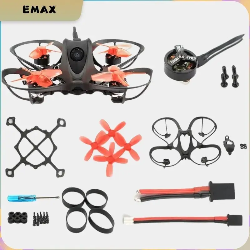 EMAX Nanohawk-piezas de repuesto, marco de placa inferior, Kit de Hardware 0802 19000KV, adaptador de cargador de cable de alimentación de hélice de Motor