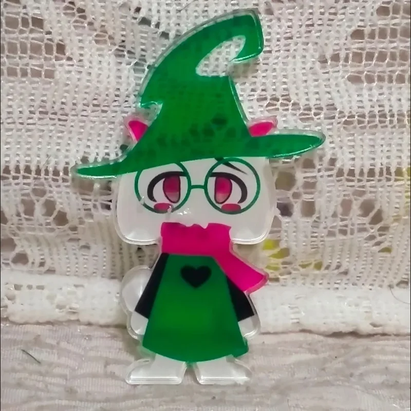 Spiel DELTARUNE Ralsei Cosplay Stand Platte Acryl Desktop Modell Ornament Figur Zubehör Geschenke Mode Nette Requisiten
