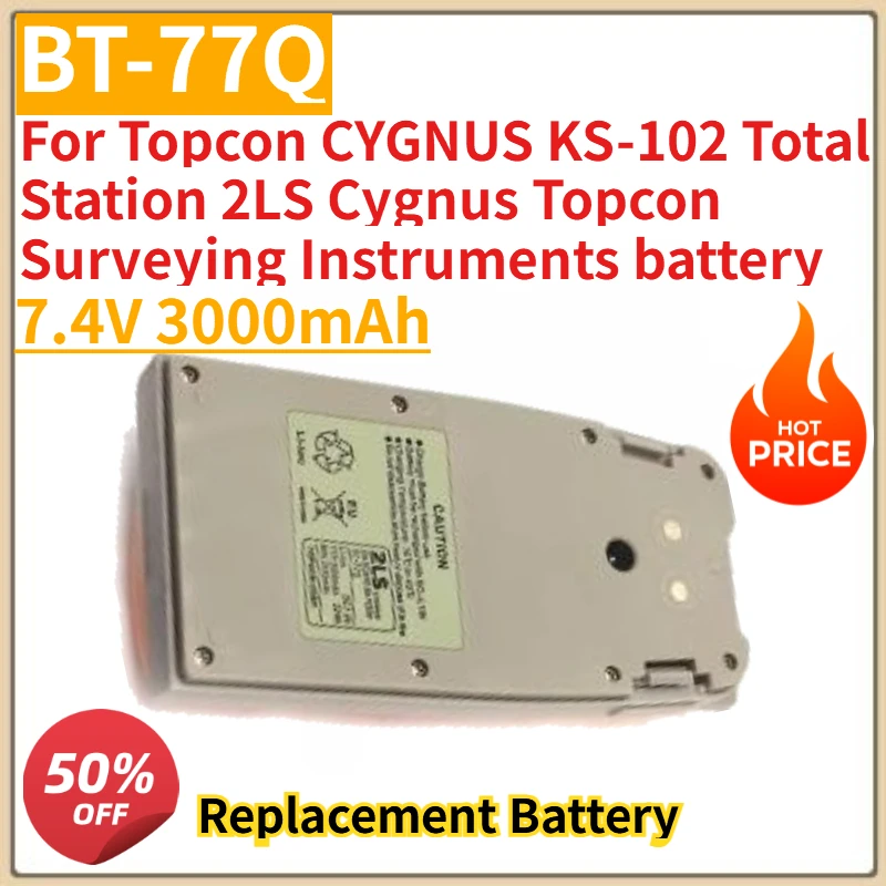 New BT-77Q Battery 7.4V 3000mAh for Topcon CYGNUS KS-102 Total Station 2LS Cygnus Topcon Surveying Instruments battery