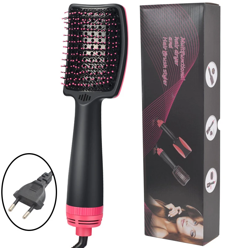 

IN 1 One Step Hair Dryer Volumizer Electric Blow Dryer Hot Air Brush Hair Straightener Curler Comb Hair Dryer And Styler