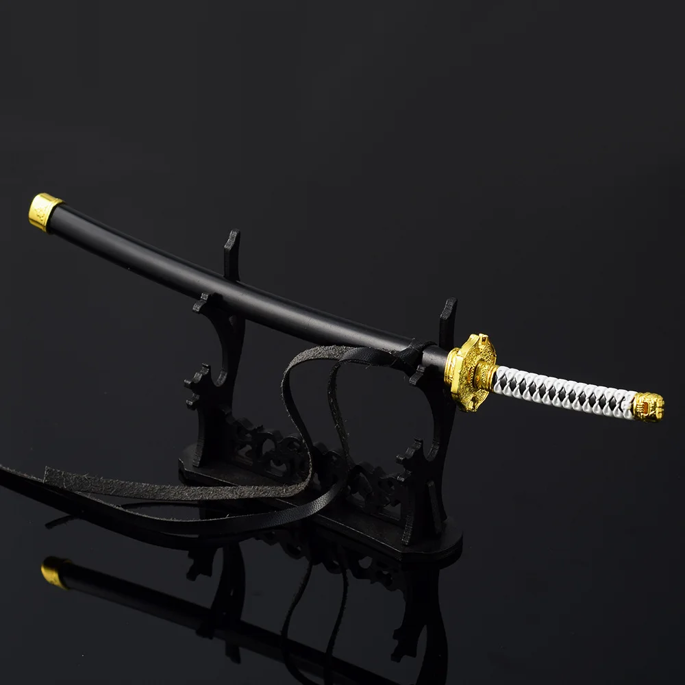 26cm 버질 야마토 카타나 리본 DMC 게임 상품 1:6 금속 검 모델 집 장식 공예 인형 장비 장난감 남자아이