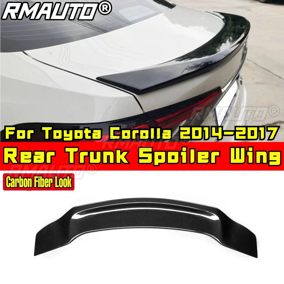 Per Toyota Corolla 2014-2017 Spoiler posteriore tronco Spoiler Wing Body Kit accessori auto