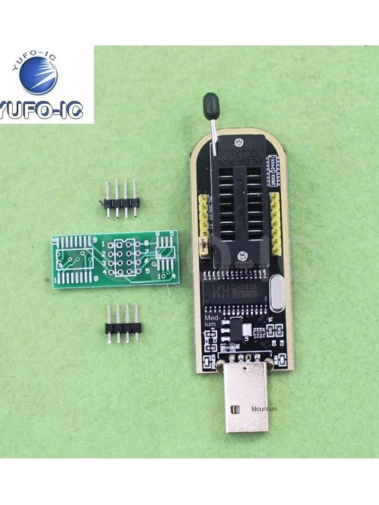 Bezpłatny statku 1 sztuk luksusowy złoty kolor CH341A programista USB płyta główna BIOS Flash 24 25 CD-R maszyna — zdjęcie 2